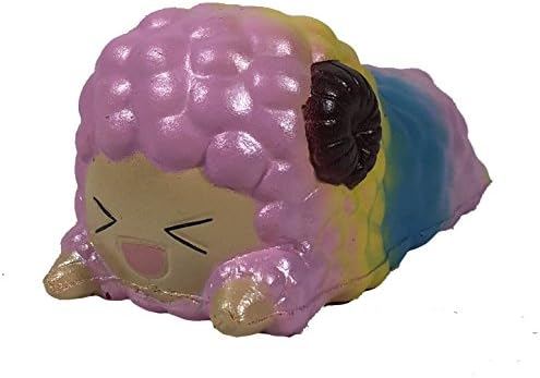 Baby Pop Pop Sheep Squishy Rainbow Version