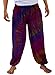 Treasures of Thailand Purple Tie Dye Pants Casual Beach Festival Trousers