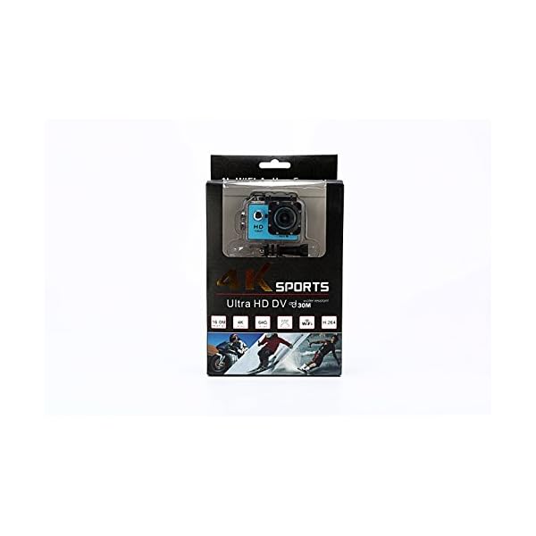 IMEX Actionkamera Action Cam Sports Kamera 4K 30M Wasserdicht 170 Grad WiFi und 16 MP Camera Helmkamera 1080P Ultra HD…