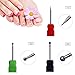 Gimiton 3/32 Cuticle Clean Nail Drill Bit Set Rotary Dremel Burr Ball Head Nail File Drill Bit For Nail Art Electric Manicure Machine Accessories