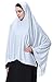 Women's Elegant Modest Muslim Islamic Ramadan Soft Lightweight Jersey Hijab Long Scarf, White, M