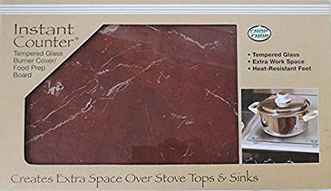 CounterArt 'Red Marble' Design Tempered Glass Instant Counter