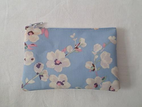Handmade small flat oilcloth coin purse - Cath Kidston Wellesley Blossom Fabric