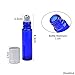 Kare & Kind Essential Oil Bottle Kit - 10xEssential Oil Bottle (1/3 oz - 10 ml), 1xTool for Opening/Sealing Bottles, 78x Label, 1x Mini Dropper + 1x Mini Funnel (Cobalt Blue)