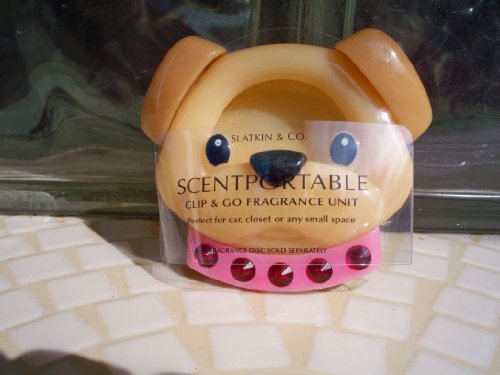 Bath and Body Works Clip and Go Girl Dog w/Collar Scentportable Fragrance Unit Perfect for Car, Closet or Any Small Space