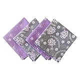 Funkins Reusable Cloth Napkins for Kids | Lunch Boxes | Machine Washable for Easy Care | Name Tag | Set of 4, 12