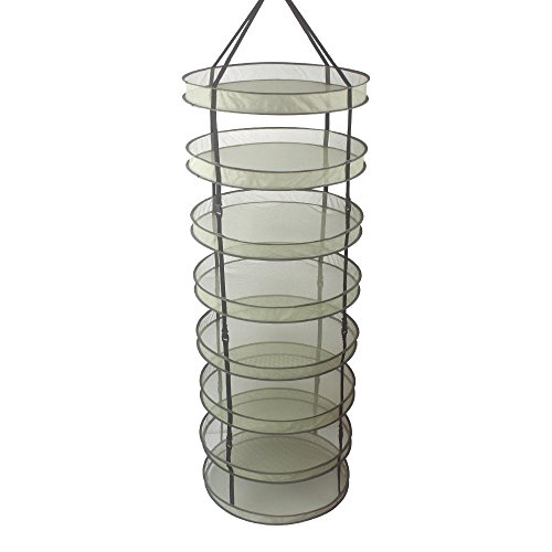 G-leaf 2-ft 8-layer hanging dry net dry rack for flower…