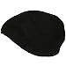 MG Men's Wool Ivy Newsboy Cap Hat (Black), One Size