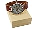 Brown Leather Watch World Map Watches Vintage Map Watch Christmas Gift