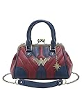 DC Comics Wonder Woman Kisslock Satchel Bag