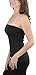 ToBeInStyle Women's Strapless Tube Tops with Built-in Shelf Bra - Black - S