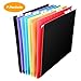 Plastic Hanging File Folders Letter Size 7 Pockets Accordian File Organizer Expanding File Folder for Filing Cabinet/Accordion File Box Rainbow Document Receipt Organizer with 8 Adjustable Tabs