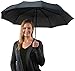 Crown Coast 60 MPH Wind Proof Travel Umbrella (Gun Metal Gray 10-Rib Frame)