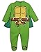 Nickelodeon Baby Ninja Turtles Footed Pajamas with Cape (6-9 Months)