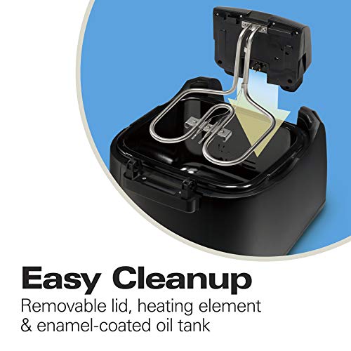 Hamilton Beach Electric Deep Fryer, Cool Touch Sides Easy to Clean