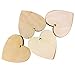 Kurtzy 50 Pack of Wooden Hearts - Wooden Hearts for Crafting - with 10m Natural Twine - Personalised Decoration