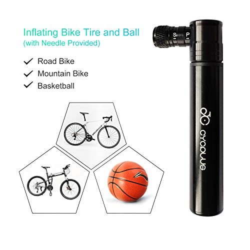 image for CYCPLUS Mini Bike Pump Portable Handheld Tire Pump Lightweight Compact