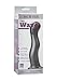 Doc Johnson Vac-U-Lock - The Wave - Platinum Premium Silicone Dildo - F-Machine and Harness Compatible Dildo - Charcoal