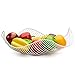 Vistella Fruit Bowl Basket in Matte White - 6 Colors Available - Stainless Steel Wire Design with Modern Styling - Decorative Countertop Centerpiece