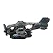 Fish Tank Decoration Helicopter Ruins Landscaping, Aquarium Resin Sunken Crashed Plane Decorations Aquarium Ornament for Fish Tank Betta Fish Shrimp Cichlid to Play, Hide and Rest