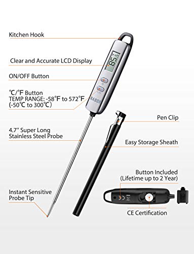2 Habor+Thermometer+Instant+Digital+Temperature