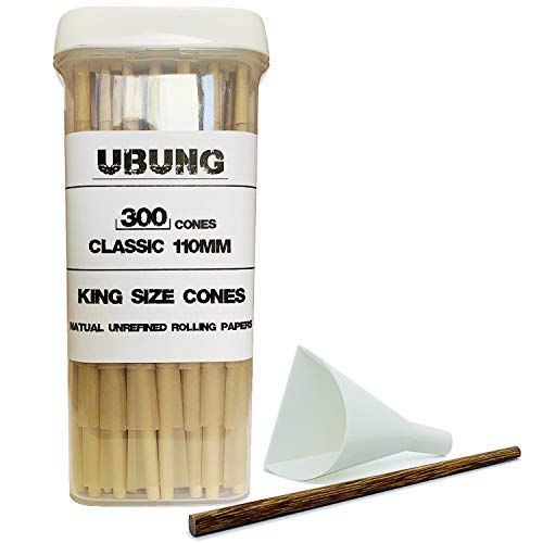UBUNG Cone 300 Pack King Size PreRolled Cones with Tips