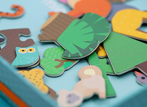 Love&Mini Educational Magnetic Cardboard Preschool Magnetic Art case Toy Gift Magnetic Jigsaw Puzzle Drawing Easel Board