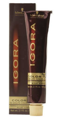 Schwarzkopf Professional Igora Permanent 10 Minute Color Creme, 9-12, Extra Light Blonde Cendre Ash, 2.1 Ounce