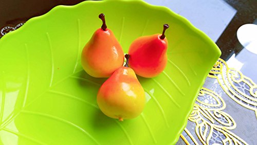 Lorigun 30pcs Artificial Lifelike Simulation 1.3" Mini Pears Fake Fruits Photography Props Model