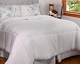 MANZOO Comforter Set Queen Duvet Insert Down Comforter - Quilted Comforter with Corner Tabs - Hypoallergenic, Plush Siliconized Fiberfill - Pure White