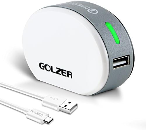 [Qualcomm® Certified] Quick Charge 2.0 Wall Travel Charger w/ ChargeState Technology (LED Green = Normal Charging, LED Orange = QC2.0 Charging) (White)