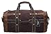 Iblue Waxed Canvas Weekender Bag Leather Travel Duffel Shoulder Tote Large #B007