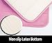 Yimobra Memory Foam Bath Mat Large Size, Soft and Comfortable, Super Water Absorption, Non-Slip, Thick, Machine Wash, Easier to Dry for Bathroom Floor Rug (31.5 x 19.8 Inch, Pink)