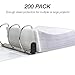 Samsill Sheet Protectors, 8.5x11 Inch Page Protectors for 3 Ring Binder, Super Heavy Duty, Clear Page Protector, Letter Size, Top Loading, Acid Free, 200 Pack