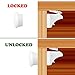 Baby and Child Safety Cabinet Locks Magnetic No Tools Or Screws Needed (8 Locks+2 Keys+8 Key Bases) Easy Installation & Completely Secure.