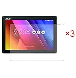 FanTEK ASUS ZenPad 10 Z300C Z300CG Z300CL 10.1-Inch Tablet Screen Protector - 3 Pack Matte Finish Anti-Glare Anti-Fingerprint Anti-Gloss Cover Shield