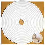 50 FT D-Shape Rubber Weather Stripping Door Seal Strip, Self-Adhesive Door Weatherstripping