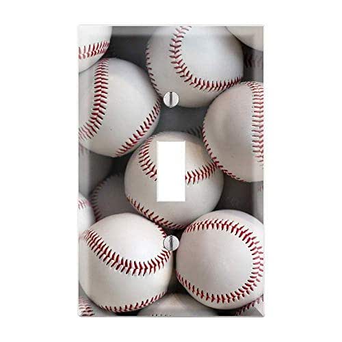 BASEBALL Light Switch Cover, Baseball Light Switch Plate