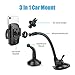 WixGear 3-in-1 Universal Phone Mount, Cell Phone Car Holder with Air Vent, Dashboard, and Windshield Mounts