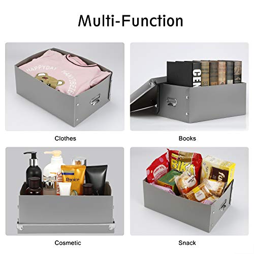 SEEKIND Plastic Bins, Water-Proof, Space Saving Storage Box 3 in 1 Set, for Clothes, Toys, Cosmetic, - //medicalbooks.filipinodoctors.org