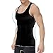 Shaxea Men's Seamless Compression Shirt, Body Slimmer Shapewear with Abs Abdomen Slim Undershirt Tank Top（XL,Black）