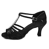 Roymall Women's Satin Latin Dance Shoes Model 227
