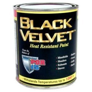 POR-15 Black Velvet - Heat Resistant Paint - Pint