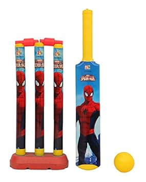 Marvel Spiderman Cricket Set, Yellow (Small Size)