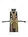4everstore Unisex's Bow tie & Suspender Sets (Champagne Gold)