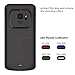 Samsung Galaxy S9 Battery Case, Ultra Slim 4700mAh Rechargeable Portable External Battery Charger Pack Extended Power Bank Backup Charging Protective Case Cover for Samsung Galaxy S9 2018 (Black)