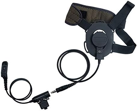 Caroo Tactical Military Headset Headphone with U94 Tactical PTT Compatible for Motorola MTP850 MOTOTRBO XPR 6550 6350 XPR7550 7550e 75807380 7350 APX900 Walkie Talkie 2 Way Radio