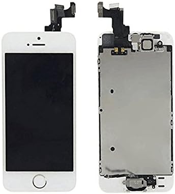 Ongo US LCD Touch Screen Digitizer Frame Assembly Full Set LCD Touch Screen Replacement for iPhone 5S (White)