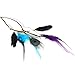 Fascigirl 1920s Flapper Gatsby headband Halloween Feather Headband for Women (A Black)