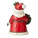 Enesco Jim Shore Heartwood Creek Santa with Wreath Miniature Figurine, 3.5 Inch, Multicolor,6004298